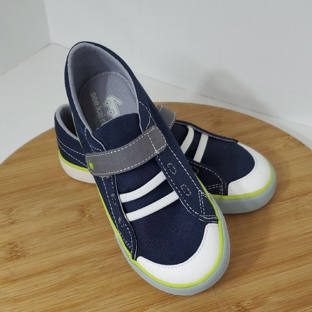 See Kai Run Boys Alex Navy Kids Sneakers Size 12 NIB
